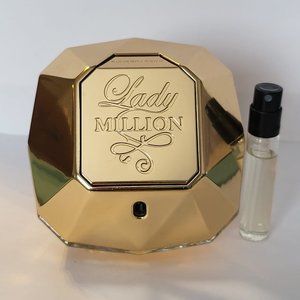 Lady Million Paco Rabanne for women in 10ml. Travel Size.